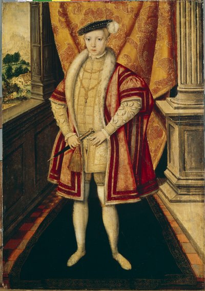 Ritratto di Re Edoardo VI da Hans Eworth or Ewoutsz